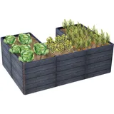 GARANTIA Ergo Quadro U L 240 x 160 x 75 cm Anthrazit