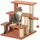 PawHut Katzentreppe 3-stufige Hundetreppe Braun 45 x 40 x 48 cm
