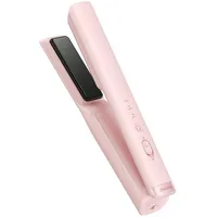 DREAME Hair Glamour Haarglätter, Kabelloser Tragbarer 2-in-1-Glätteisen, Negative Ionen, Gleichmäßige Wärmeverteilung, Drei Temperaturstufen, Rosa