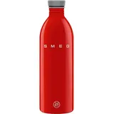 Smeg Edelstahlflasche Rot 1 l