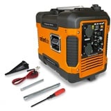 ration1 Notstromaggregat Benzin leise, Stromerzeuger, Inverter, 4-Takt Motor, Stromaggregat, USB, 230 V Steckdosen, 12 V Anschluss, Generator für Stromausfall, Camping, Garage, Wohnwagen, Baustelle