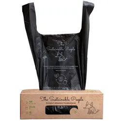 Bio Hundekotbeutel 160 Stück mit Henkel - The Sustainable People 1 St