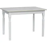 Küchentisch Esstisch Speisetisch Tisch Kiefer Weiss Farbe Unbehandelt - 80 x 80 cm