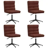 vidaXL Esszimmerstühle 4 Stk. Glänzend Braun Kunstleder