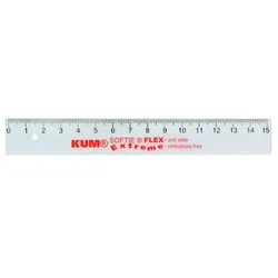 KUM Lineal L1 Softie Flex 15,0 cm, transparent