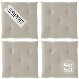 Esprit Needlestripe Stuhlkissen 40 x 40 cm Braun