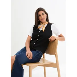 bonprix Strickweste BONPRIX "Feinstrick-Weste mit Knöpfen", Damen, Gr.