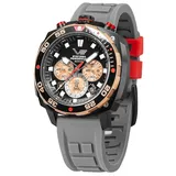 Vostok Europe VK67-650E721 Herrenarmbanduhr Systema Periodicum Chronograph Boron - Braun/Schwarz