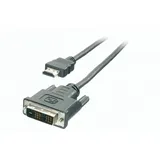 Vivanco 47056 2m DVI-D HDMI Grau Videokabel-Adapter - Videokabel-Adapter (2 m, DVI-D, HDMI, männlich, männlich, grau)