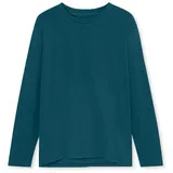 SCHIESSER Damen Schlafshirt Langarm Baumwolle-Mix + Relax Nachthemd, Petrol_182103, 40