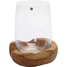 LEONARDO Windlicht Terra Glas Braun