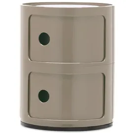 Kartell Componibili, Container 2-fächer, taupe