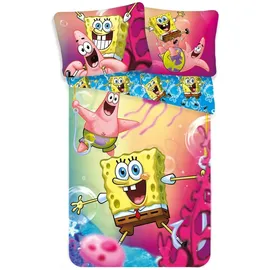 Jerry Fabrics Sponge Bob Mehrfarbig 140 x 200 cm + 70 x 90 cm