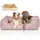 Knuffelwuff Hundebett Luisa M-L 85 x 63 cm rosa