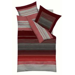 kaeppel Bettwäsche Dawn 155 x 220 cm Satin Grau Zinn