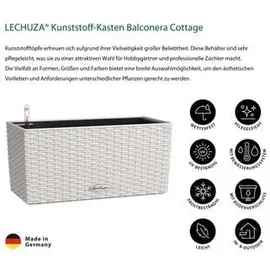 LECHUZA Balconera Cottage 40 40 x 19 x 19 cm Grau