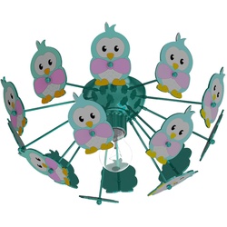 Design Kinder Spiel Zimmer Decken Beleuchtung Strahler Lampe Eulen Tier Motive Leuchte Eglo 95636