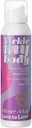 Love To Love Tickle My Body Massage-Schaum Minze 150ml