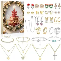 CLTYQ Schmuck-Adventskalender Weihnachtskalender für Frauen und Mädchen,Schmuck Adventskalender 2025 (24-tlg)
