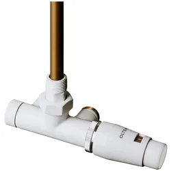 OLTENS Vamare Ventil Ein-Loch Heizkörper Thermostat-Set, Thermostatkopf rechts, Heizung, weiß