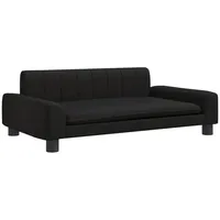 vidaXL Kindersofa Schwarz 90x53x30 cm Kunstleder