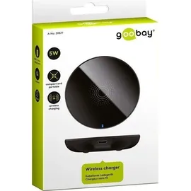 goobay 59877 Qi Kabelloses Ladegerät 5 W, schwarz
