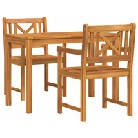 VidaXL 2er Set Gartenstuhl 56x56x90 cm Massivholz Akazie