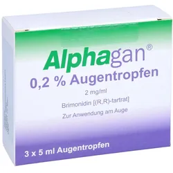 Alphagan 0,2% m/V 2 mg/ml Augentropfen 3X5 ml
