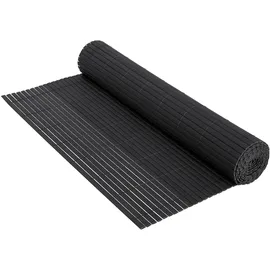 ECD Germany Sichtschutzmatte 120 x 700 cm Anthrazit PVC 2 St.