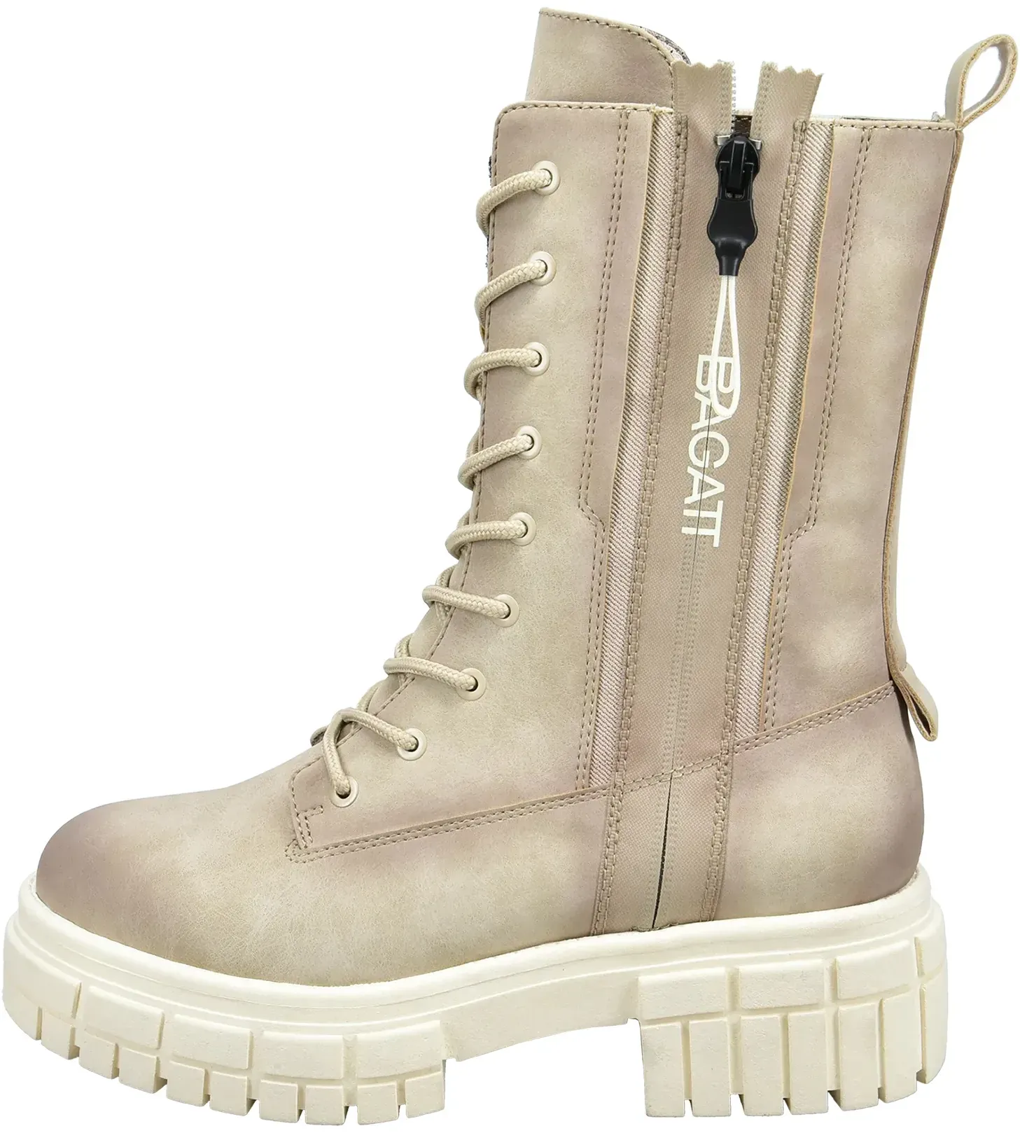 Bagatt Stiefel Tonic mit seitlichen Reissverschluss beige Damen