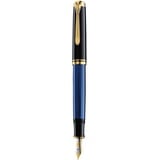 Pelikan Souverän M600 schwarz/blau, rechte Hand, breit, Geschenkbox (995332)