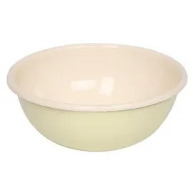 RIESS Classic Pastell Küchenschüssel Ø16cm Gelb, Emaille,