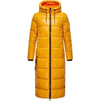Navahoo Wintermantel Schmuseengel gelb / schwarz XXL