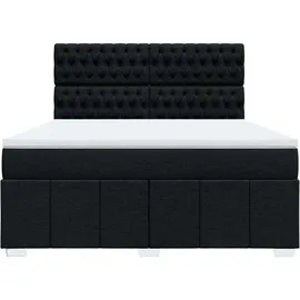 vidaXL Boxspringbett 180 x 200 cm Schwarz