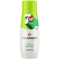 Sodastream Sirup 7UP Zero Zucker - 1x Flasche ergibt 9 Liter Fertiggetränk, Sekundenschnell zubereitet und immer frisch, 440 ml