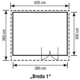 SKANHOLZ Breda 4,20 x 3,60 m Beige