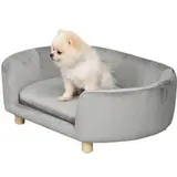PawHut Haustiersofa hellgrau