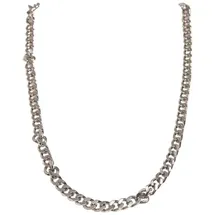 URBAN CLASSICS Long Basic Necklace - Silberfarben - ONE SIZE