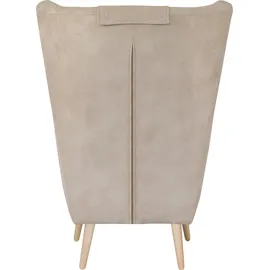 Home Affaire »Telford auch in Fellimitat, Sessel B/T/H: 77/92/106 cm«, wahlweise und ohne Hocker, in vielen Bezugsqualitäten, beige