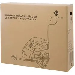 M-Wave Kinderfahrradanhänger / Gepäckanhänger mit Aluminiumrahmen EINHEITSGRÖSSE