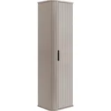 Rodan Badschrank Hochschrank mit Soft-Close – Hängender badschrank schmal 139x35,5x31,5 cm – Badezimmerschrank Hängend mit 3 Fächern – Beigetöne hochschrank schmal für kleine Räume