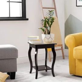 Costway Nachttisch mit Ablage, Nachtkonsole 40 x 40 x 60 cm, Schlafzimmer, Nachttische