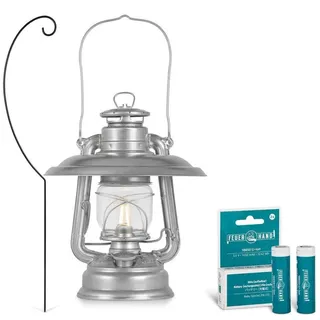 FEUERHAND LED Laterne Baby Special 276 Zinc Plated Komplett-Set 2.0