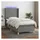 vidaXL Boxspringbett 100 x 200 cm Dunkelgrau