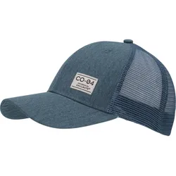 Trucker Cap CHILLOUTS, Damen, blau, Baumwolle, Kunstfaser, unifarben, casual, Caps, mit Aufnäher