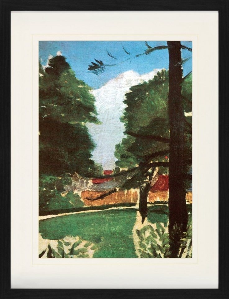 1art1 Bild mit Rahmen Henri Rousseau - Skizze, Im Montsouris-Park, 1894 60 cm x 80 cm