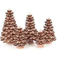 Dregeno Erzgebirge Bäume Nadelbäume natur, H=ca 8 cm NEU Erzgebirge Holzbaum Weihnachtsbaum