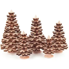 Dregeno Erzgebirge Bäume Nadelbäume natur, H=ca 8 cm NEU Erzgebirge Holzbaum Weihnachtsbaum