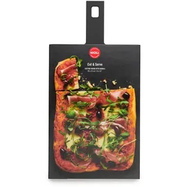 WOLL Cut & Serve Schneidebrett Holzpapierfaser 1 49 x 24 cm Schwarz