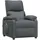 vidaXL Massagesessel Dunkelgrau Polyester 92 x 101 x 92 cm Grau mit verstellbarer Rückenlehne und Massagefunktion